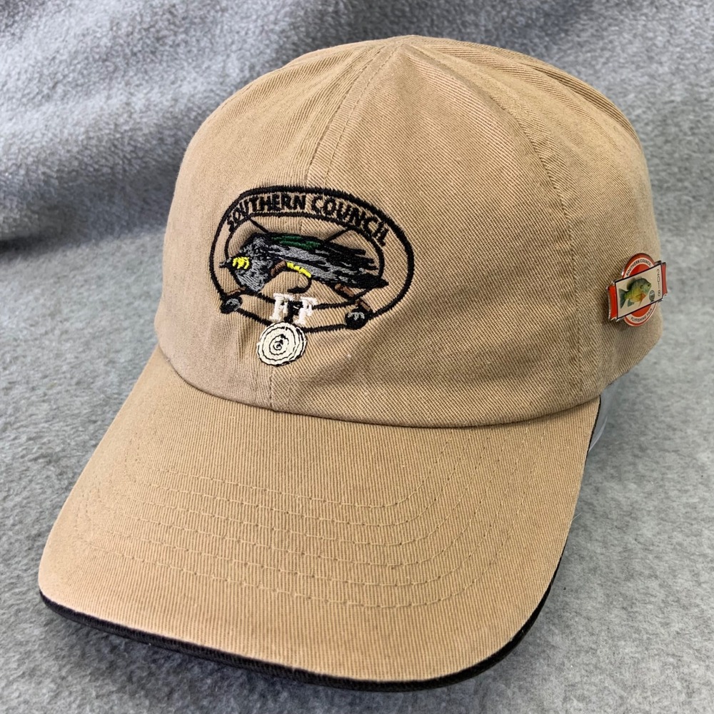 Southern Council Flyfishing Fair Mens Tan TFO Hat Embroidered 2018 Pin OSFM